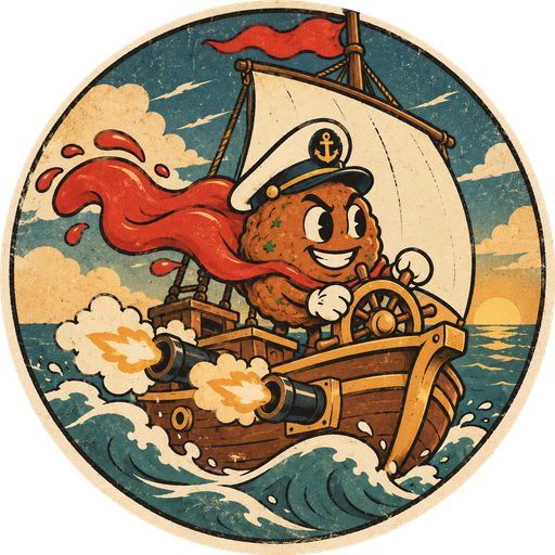 NauticalMeatball Studio logo on a cream background